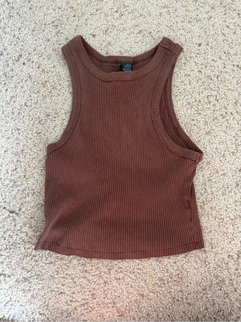 wild fable Ribbed Tank Top - Brown